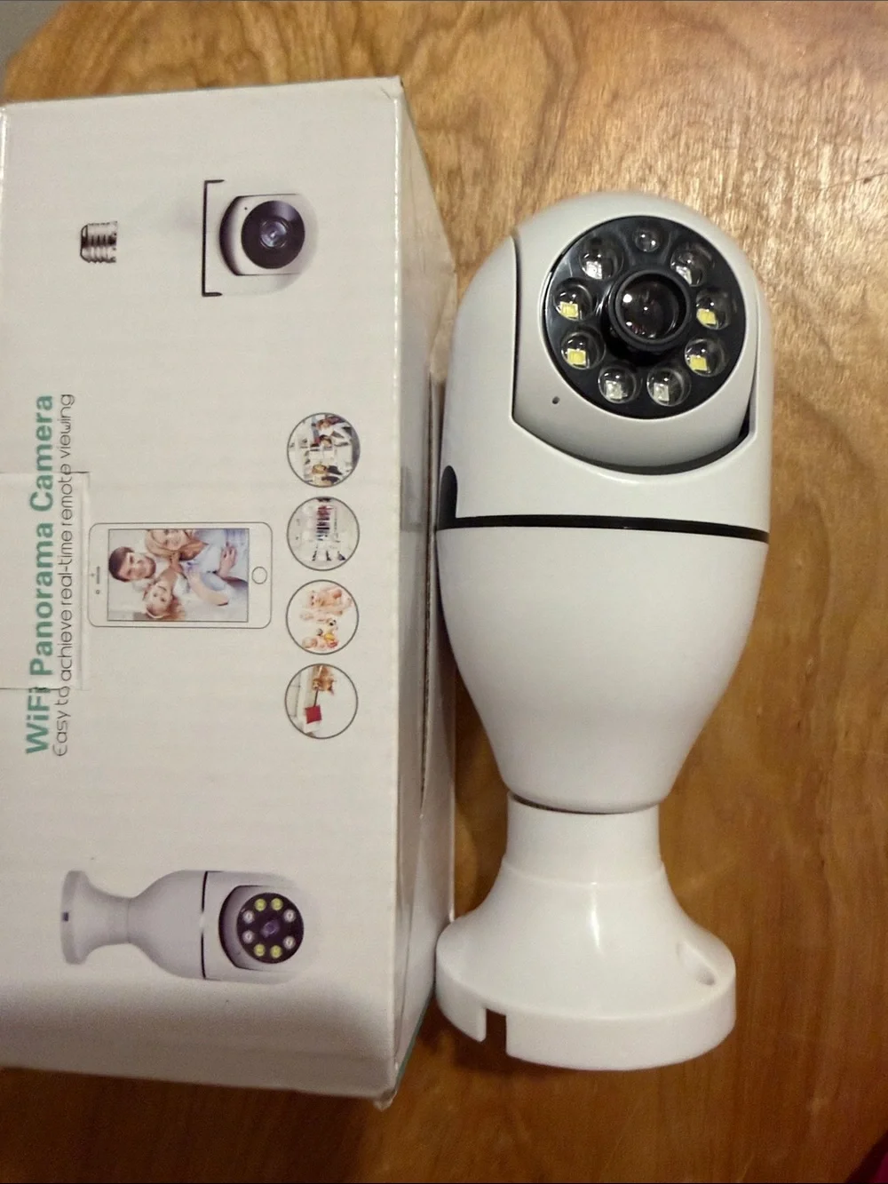 WiFi Panorama Security Camera - White